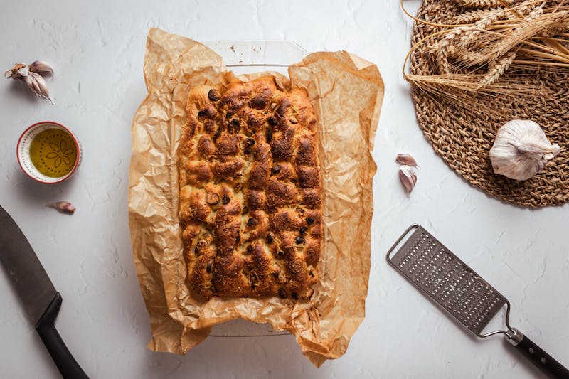 Cheesy garlic bread sticks from the oven