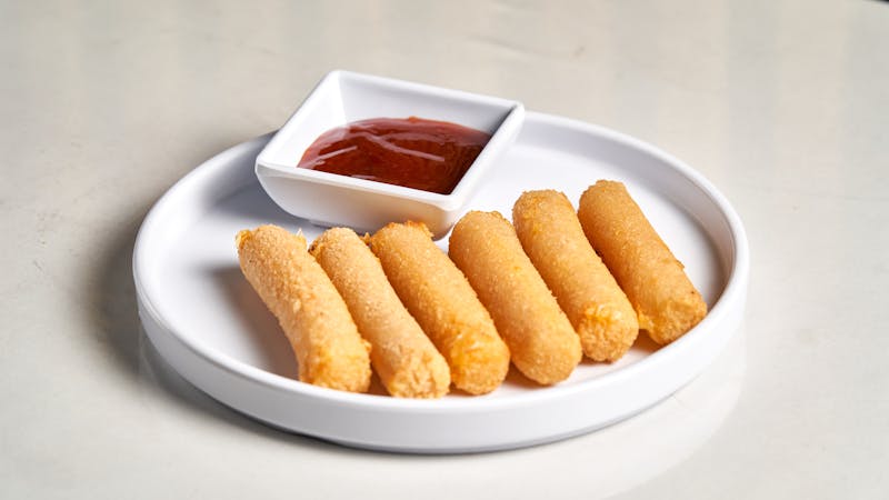 Mozzarella sticks golden fried appetizer